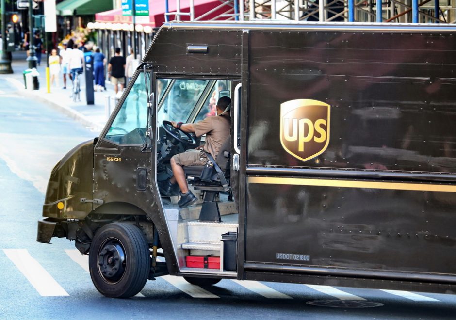 ups delivery truck